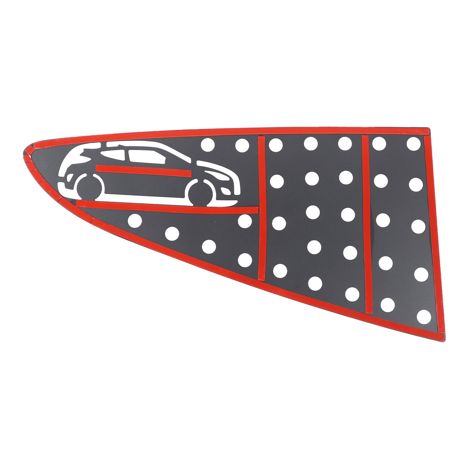 Rear Triangle Window Honeycomb Panel Trim For Hyundai Veloster FS 2012-2017