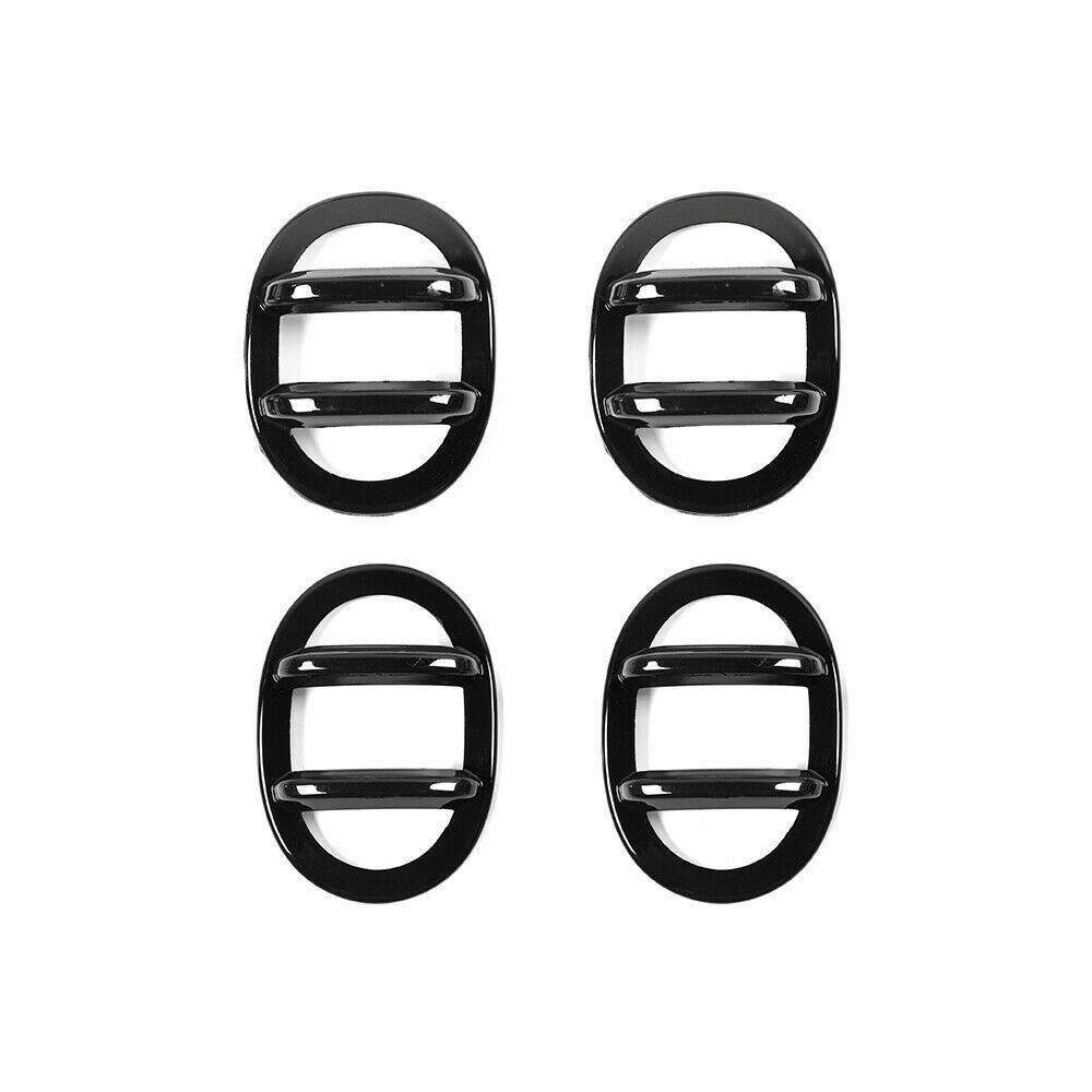 Black Front/Taillight Light Lamp Guard Cover Trim Proterctor For Ford F150 09-14