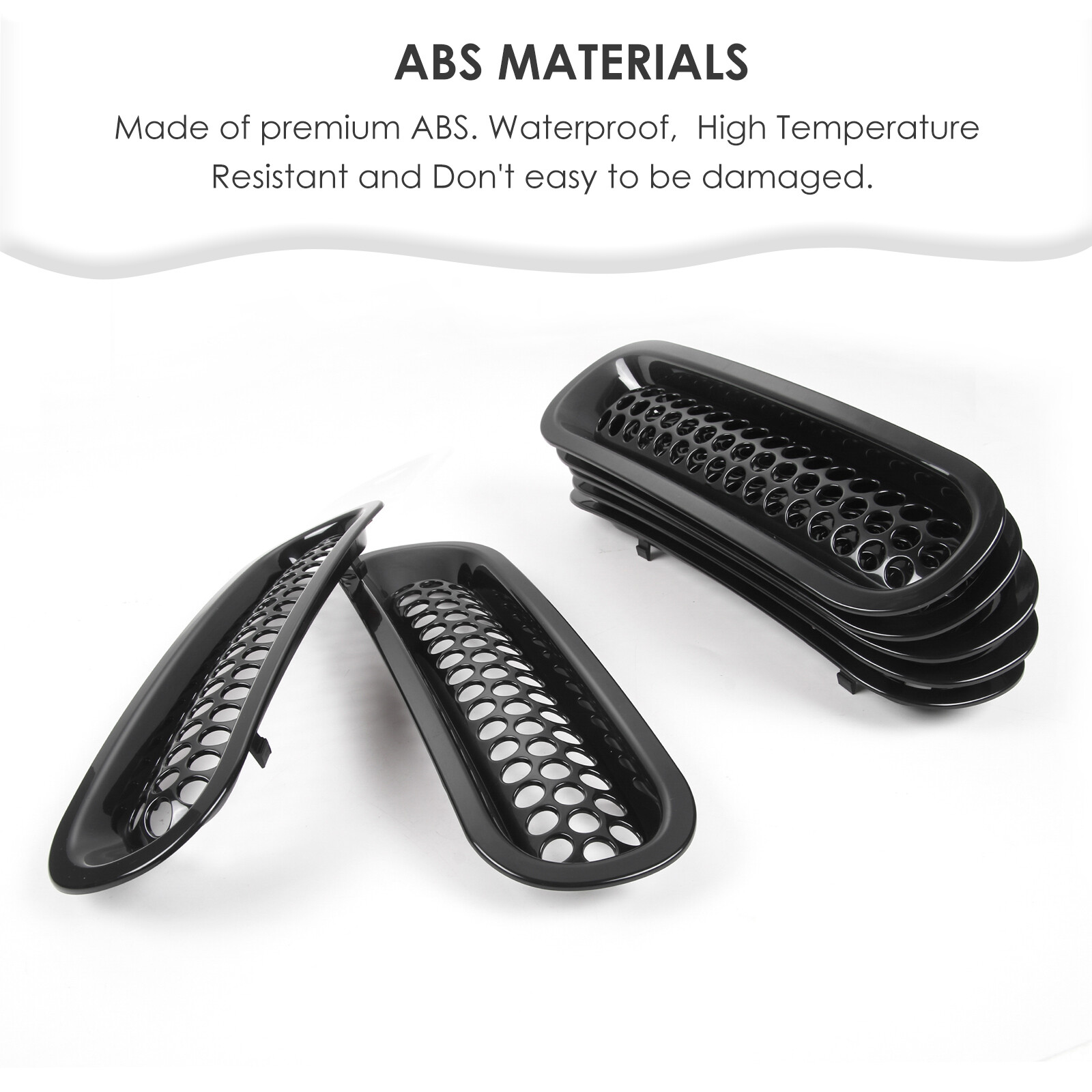 Upgrade Version Clip-on Honeycomb Front Grille Insert For Jeep Wrangler JK 07-15