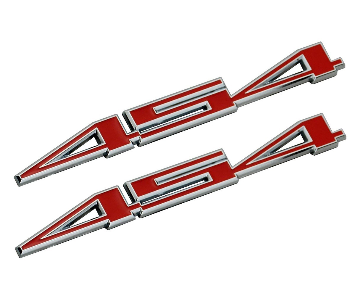 2X 454 Aluminum Emblem Badge Metal Sticker Nameplate for Door Fender Tailgate