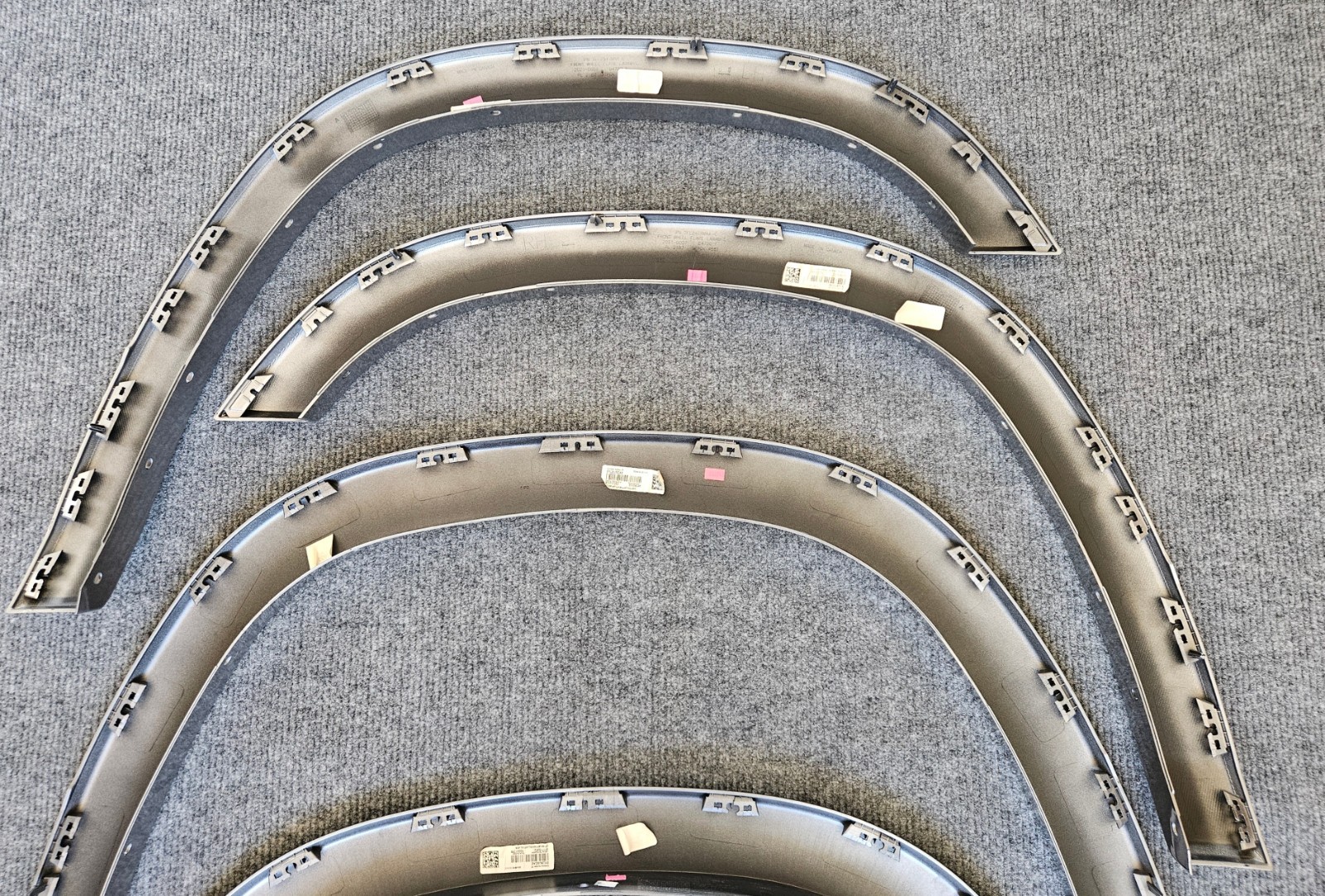 Dodge Ram 1500 Factory OEM 2019-2024 Fender Flares Set Original Billet Silver
