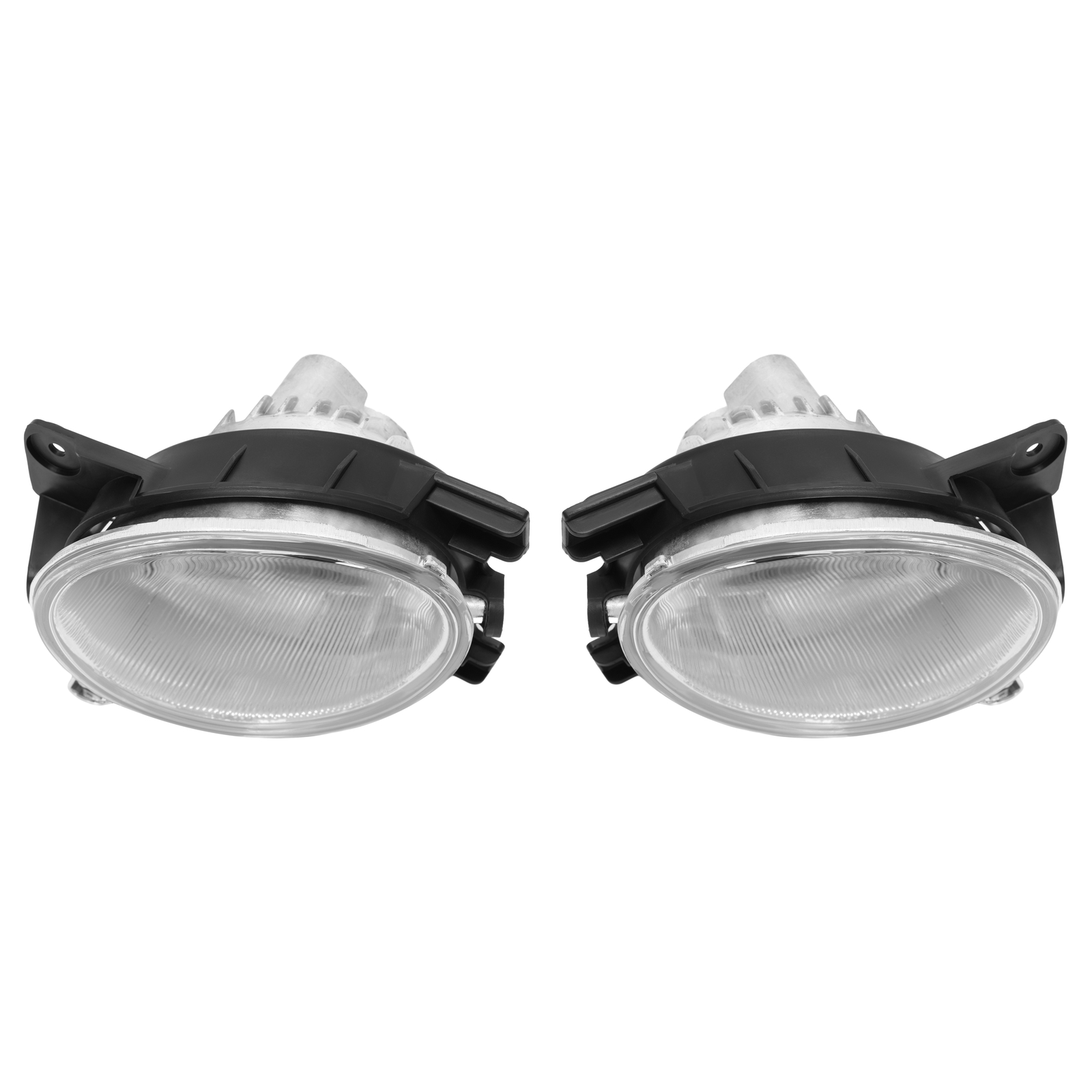 KUAFU Fog Lights Clear Lens w/Fog Light Trim Covers For Honda Pilot 2009-2011