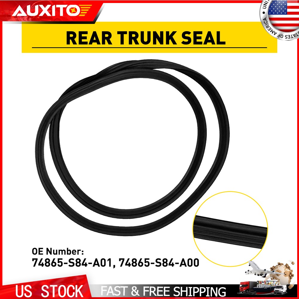 For 1998-2002 Honda Accord Weatherstrip Trunk Lid Rubber Seal Trim 74865-S84-A01