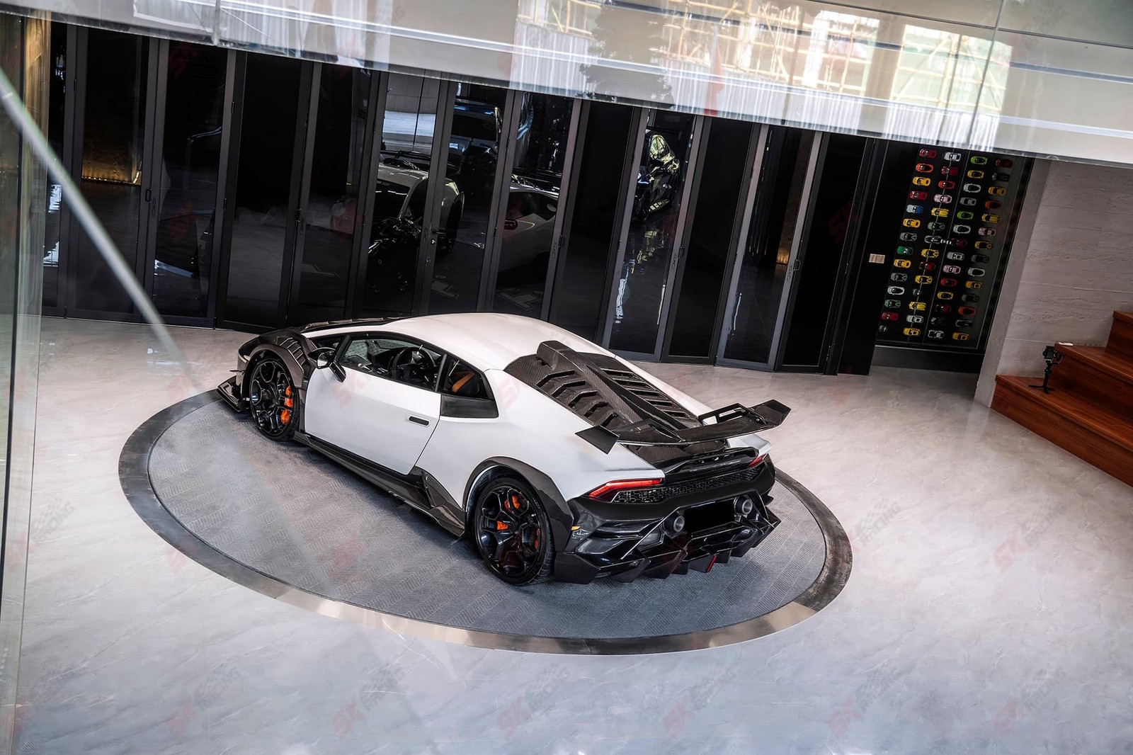 For Lamborghini Huracan LP580 LP610 Dry Carbon Fiber Side Skirts Extension Panel