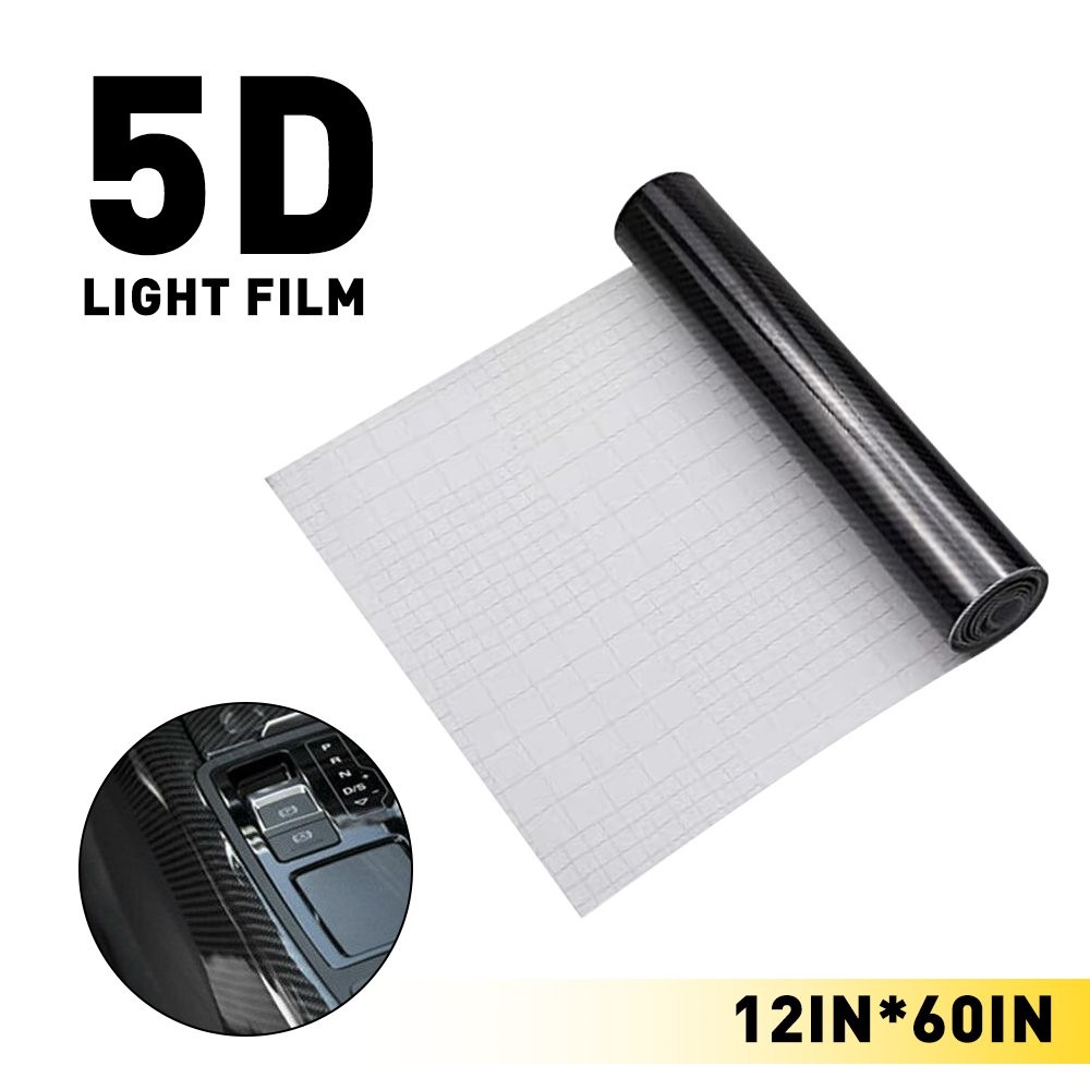 5D Waterproof Carbon Fiber Vinyl Car Wrap Sheet Roll Film Sticker Decal Paper