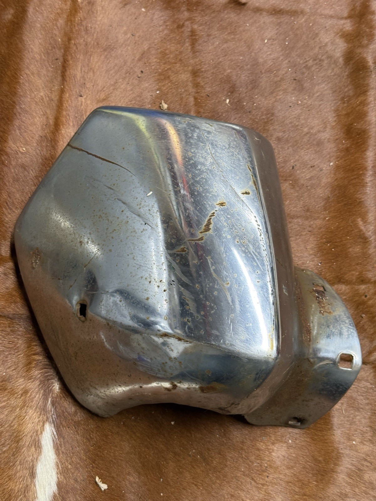 Original Chrome 1950’s Kaiser Manhattan Rear Bumper Corner Left Hand Side #2
