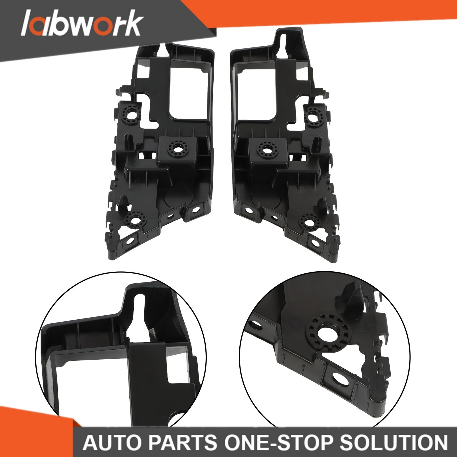 Labwork Bumper Face Bar Reinforcement Brackets 2pcs For Truck Ford F-150 21-2023