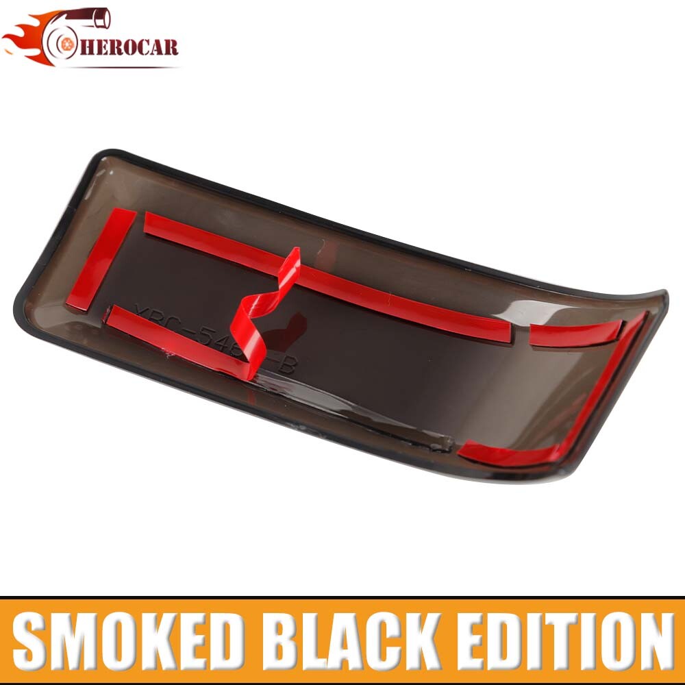 Rearview Mirror Turn Signal Light Cover Trim For Ford F150 2021-23 Smoked Black