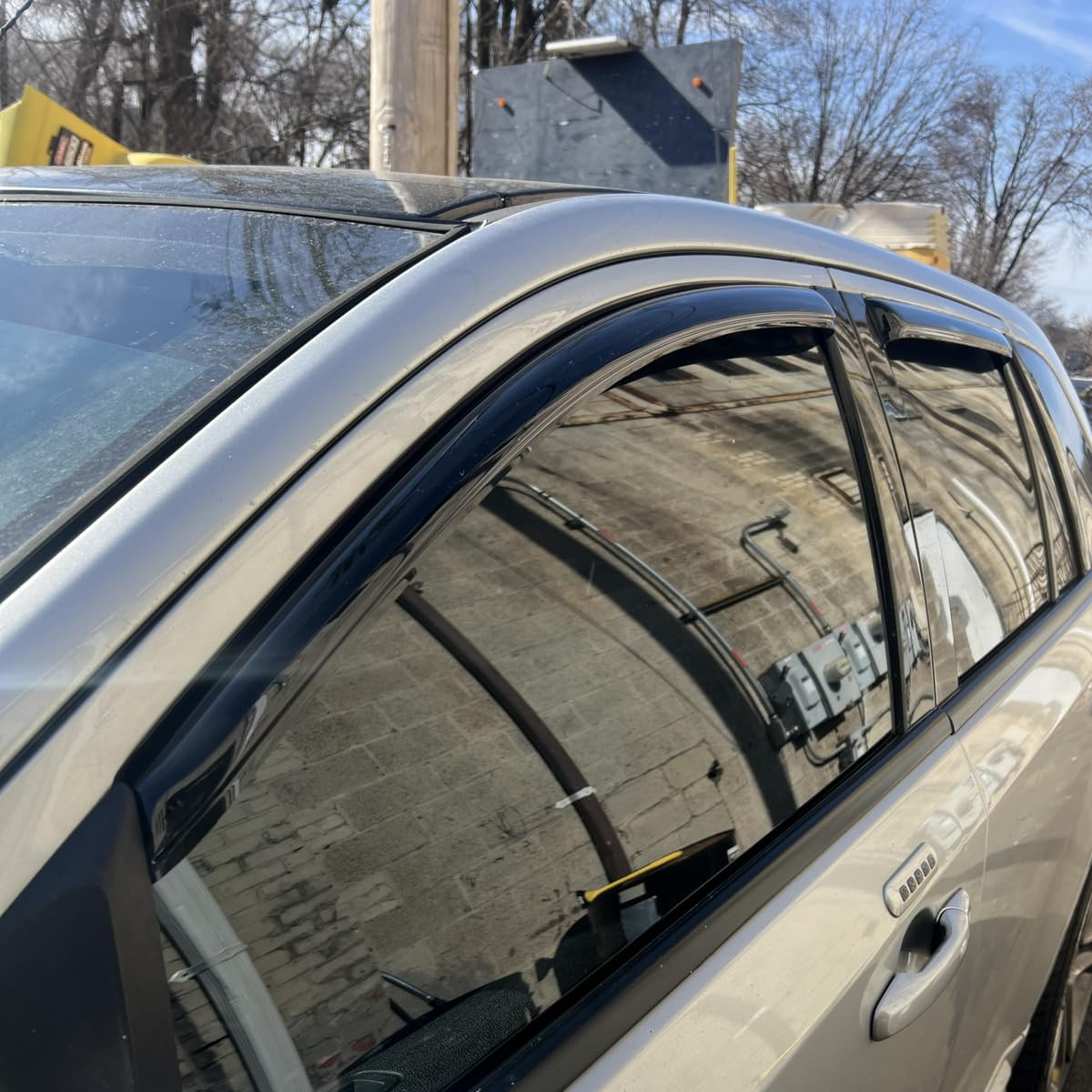 For 2007-2014 Ford Edge Lincoln MKX In-Channel Rain Guard Window Visor Deflector