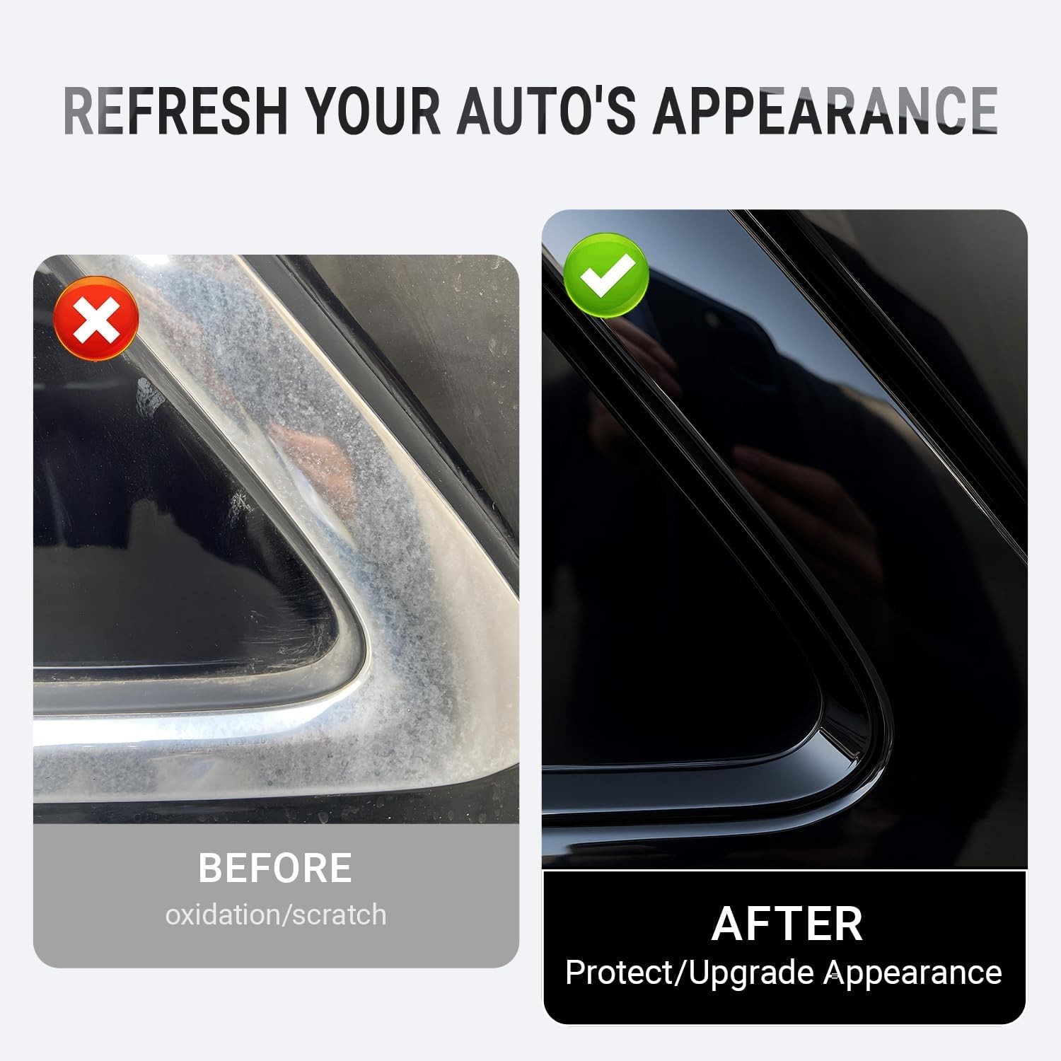 Gloss Blk Chrome Eliminate Window Trim Vinyl Kit For 2018-22 Honda Accord Sedan