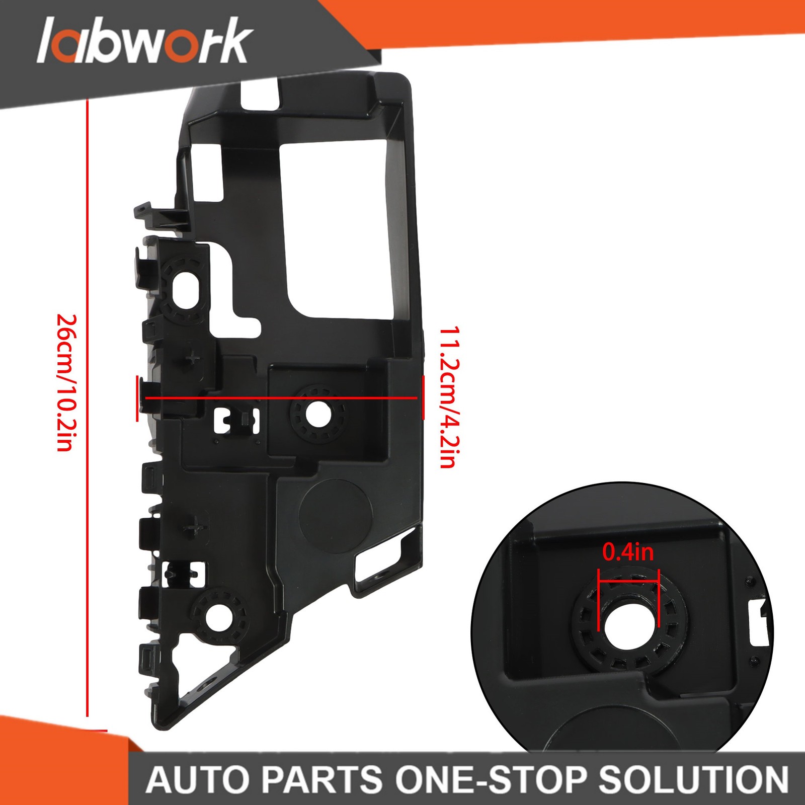 Labwork Bumper Face Bar Reinforcement Brackets 2pcs For Truck Ford F-150 21-2023
