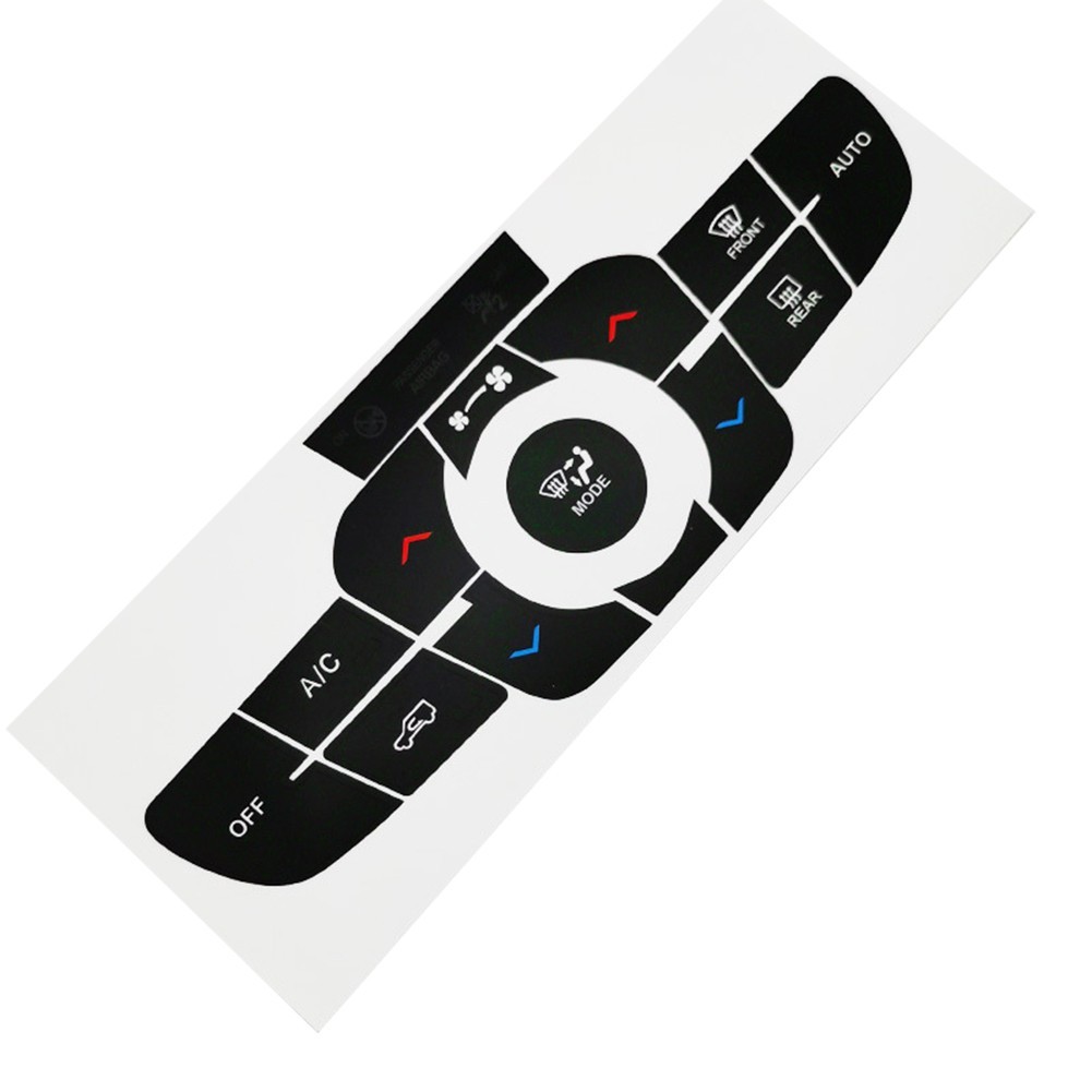 Vinyl AC Button Decal Sticker Compatible with For Jeep Compass 2017-2021