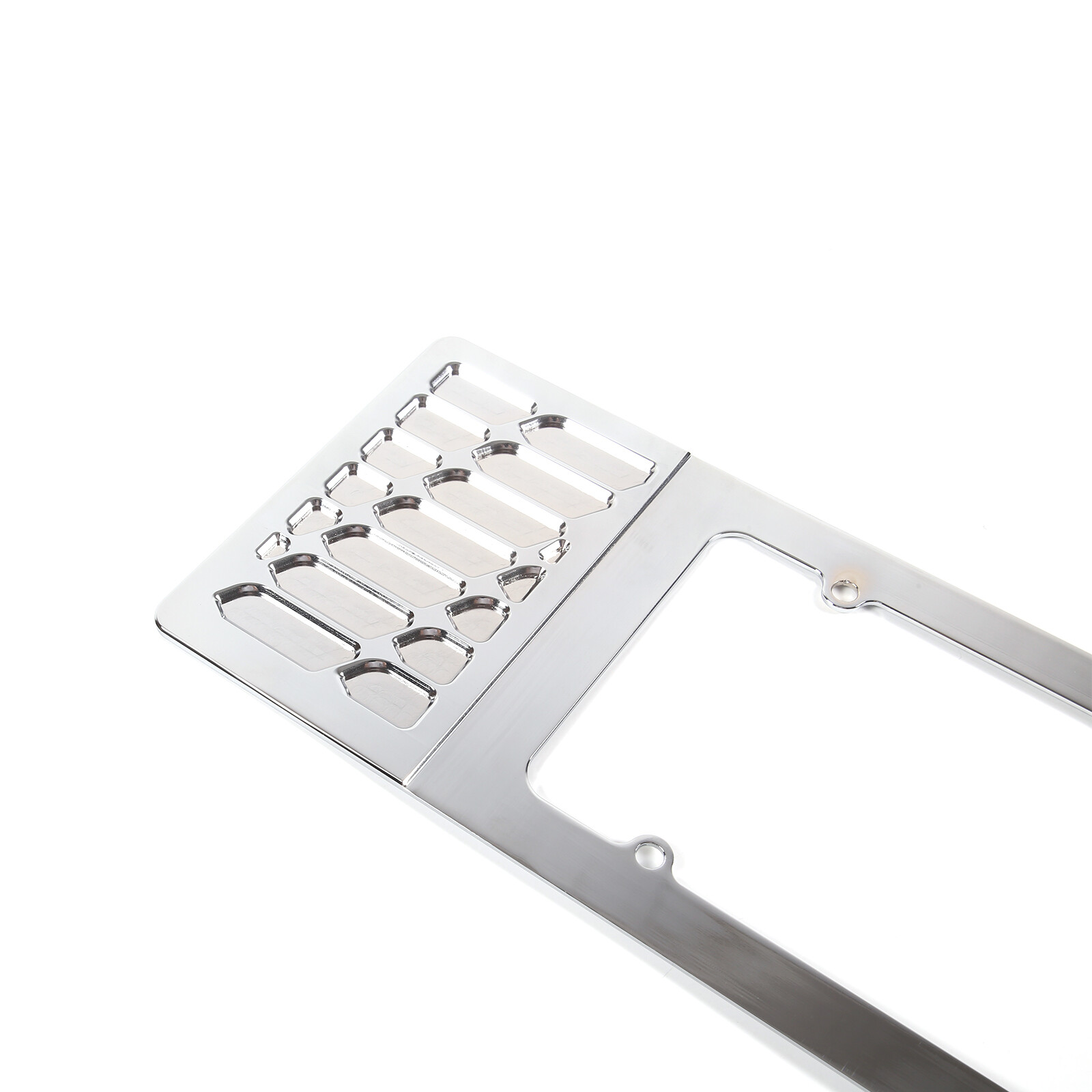 Silver Aluminum alloy Rear License Plate Frame Trim For Corvette C6 2005-13