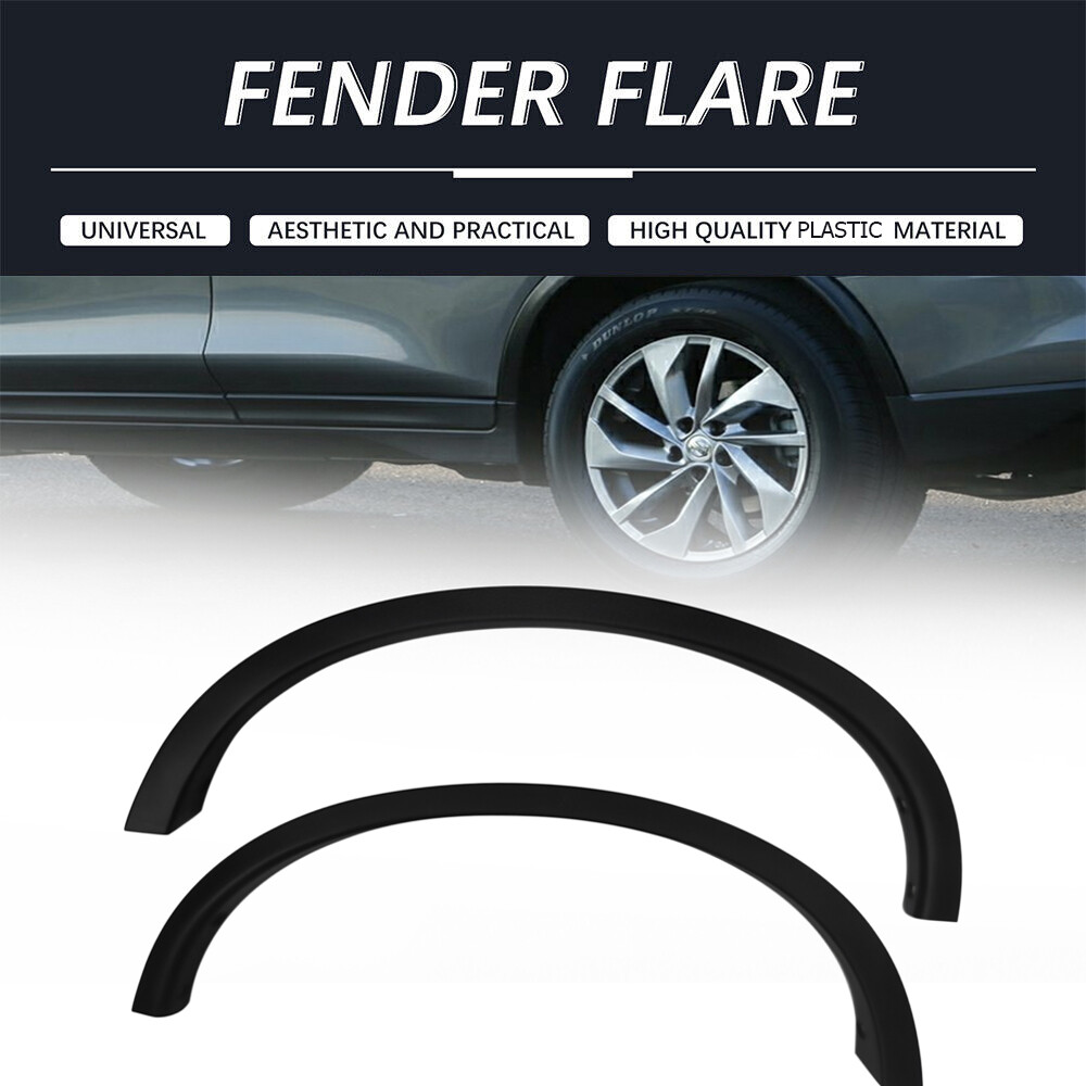 For 2014-2016 Nissan Rogue Rear Left & Right Fender Flare Trim Wheel Molding Set