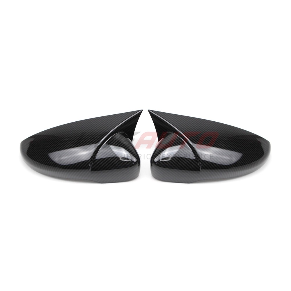 For VW Jetta Passat CC 09-17 Carbon Fiber Side Mirror House Cover Trim With Turn