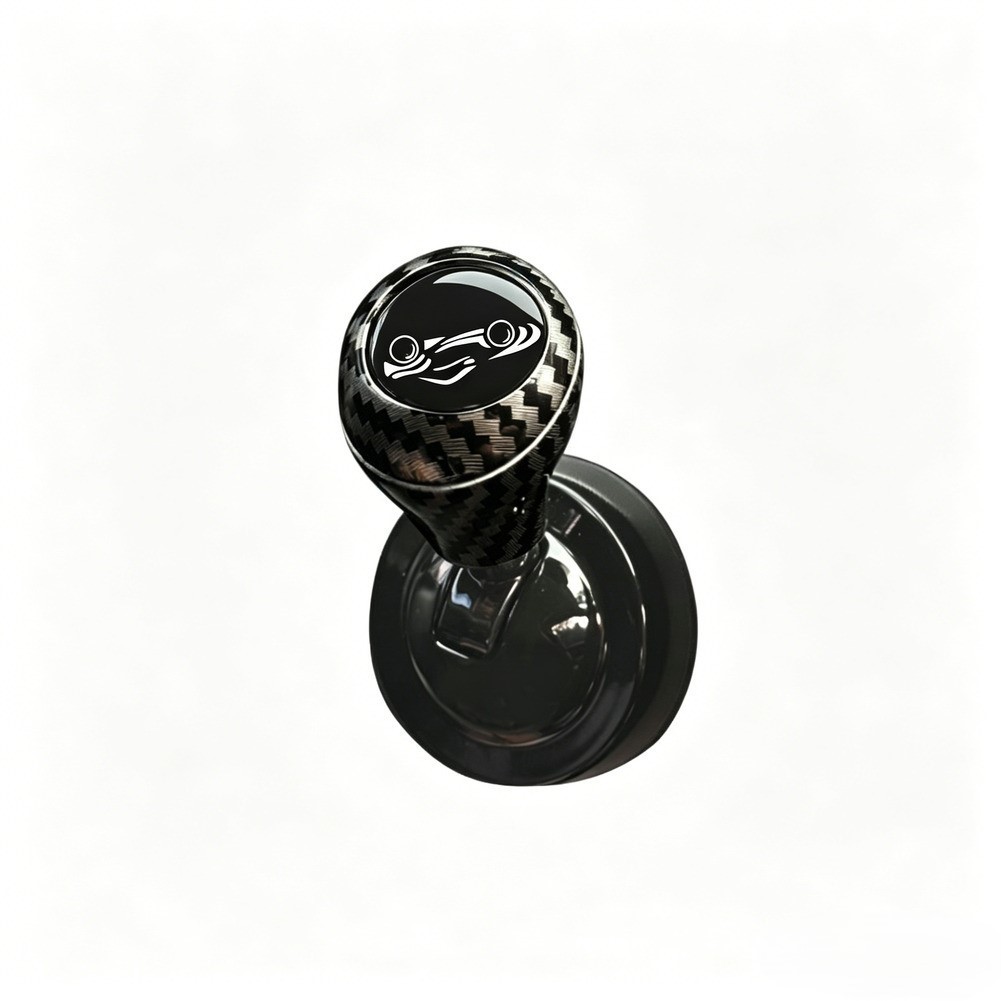 Carbon Fiber Texture Cover for Auto Start Lever Button – Reliable Adhesion