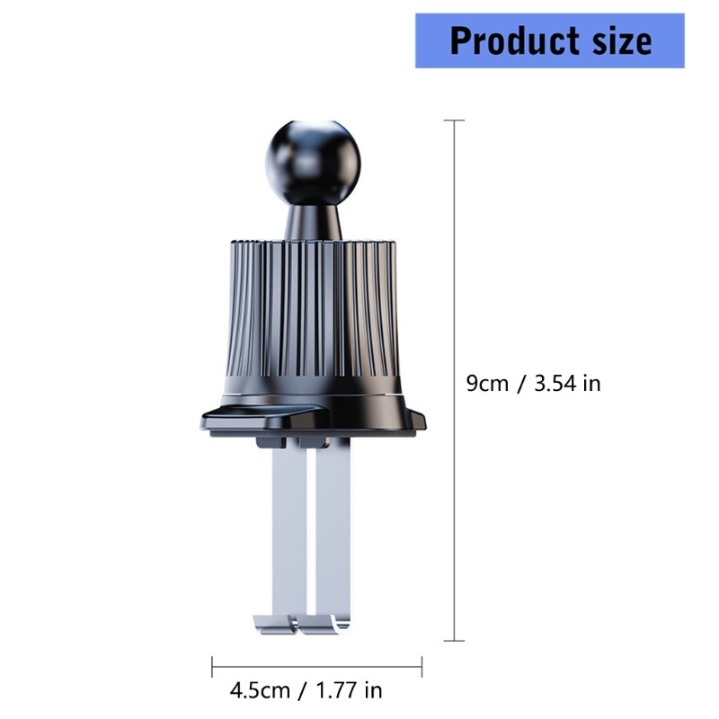 Air Vent Clip for Car Phone Mount Cellphone Holder Vent Grip Joint Ball 17mm
