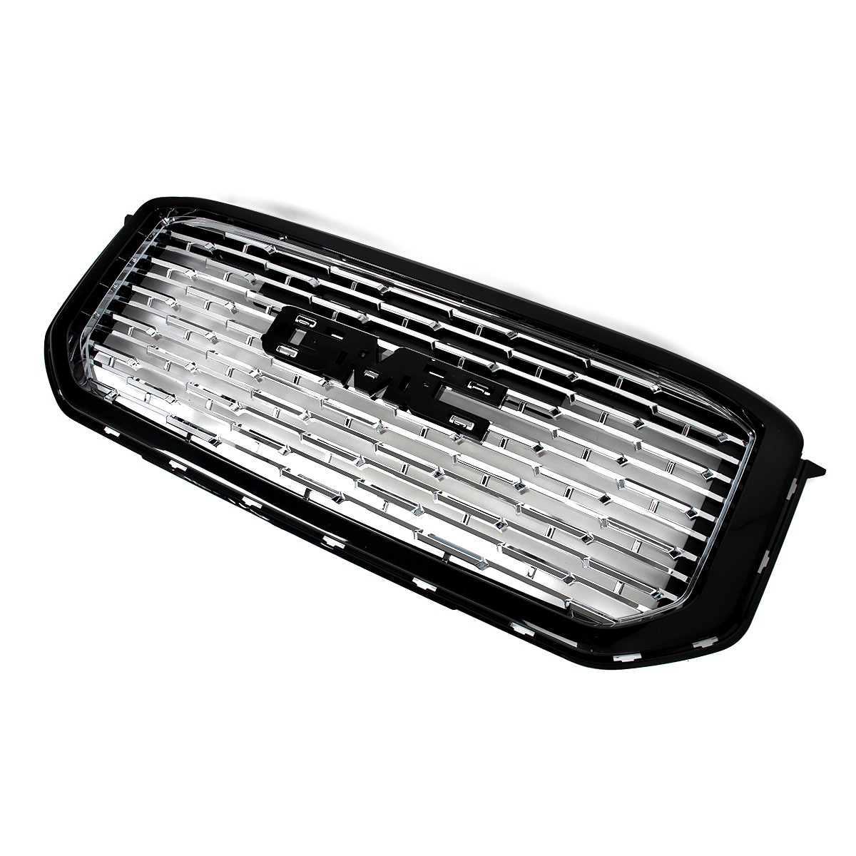 For GMC Yukon / XL 2015-2020 Denali Style Front Upper Grille w/Chrome Trim ABS