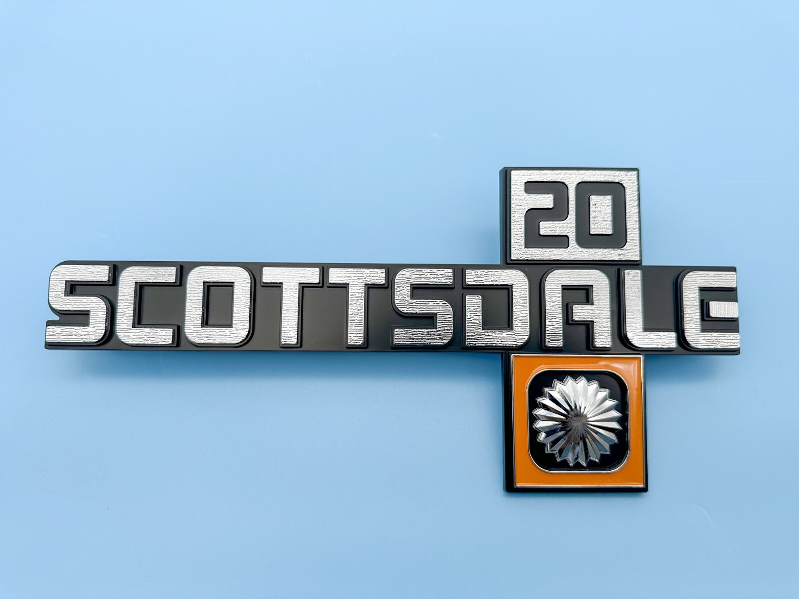 Front Fender “Scottsdale 20” Emblem Set 1981-1987 Chevy Pickup Trucks