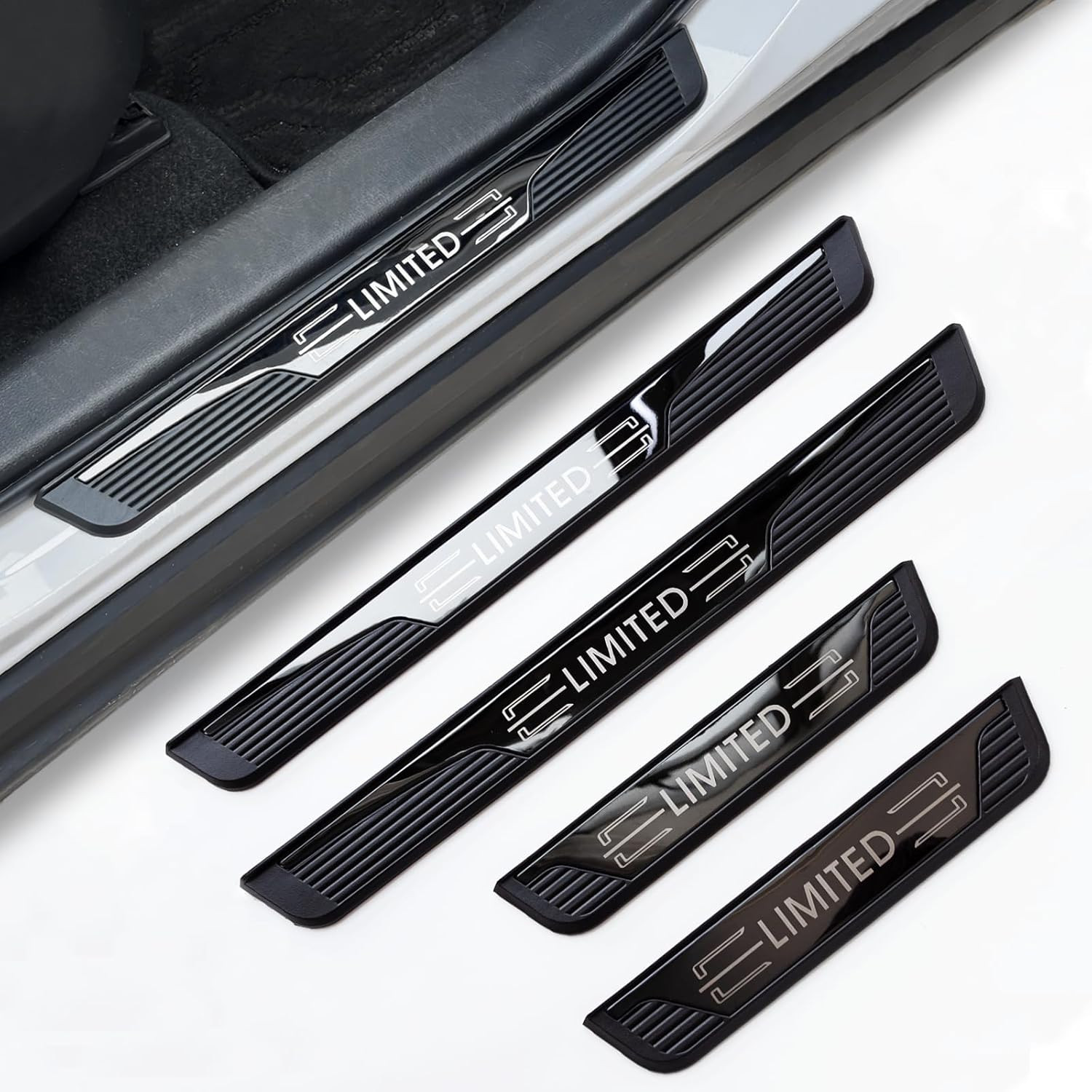 For Rivian R1S R1T Accessories Door Sill Protector Scuff Plate Strip Trim 2025