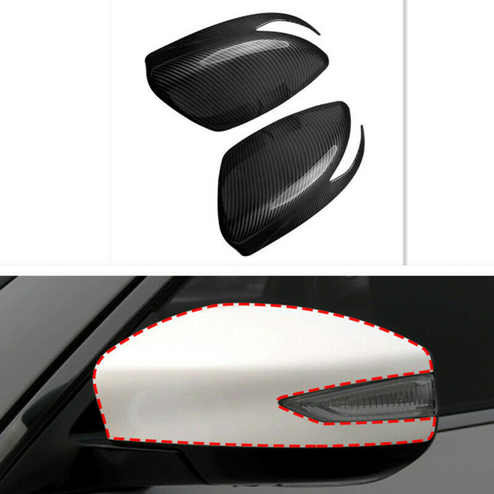 For Nissan Altima 2013-2018 Carbon fiber style Rear view mirror cover trim