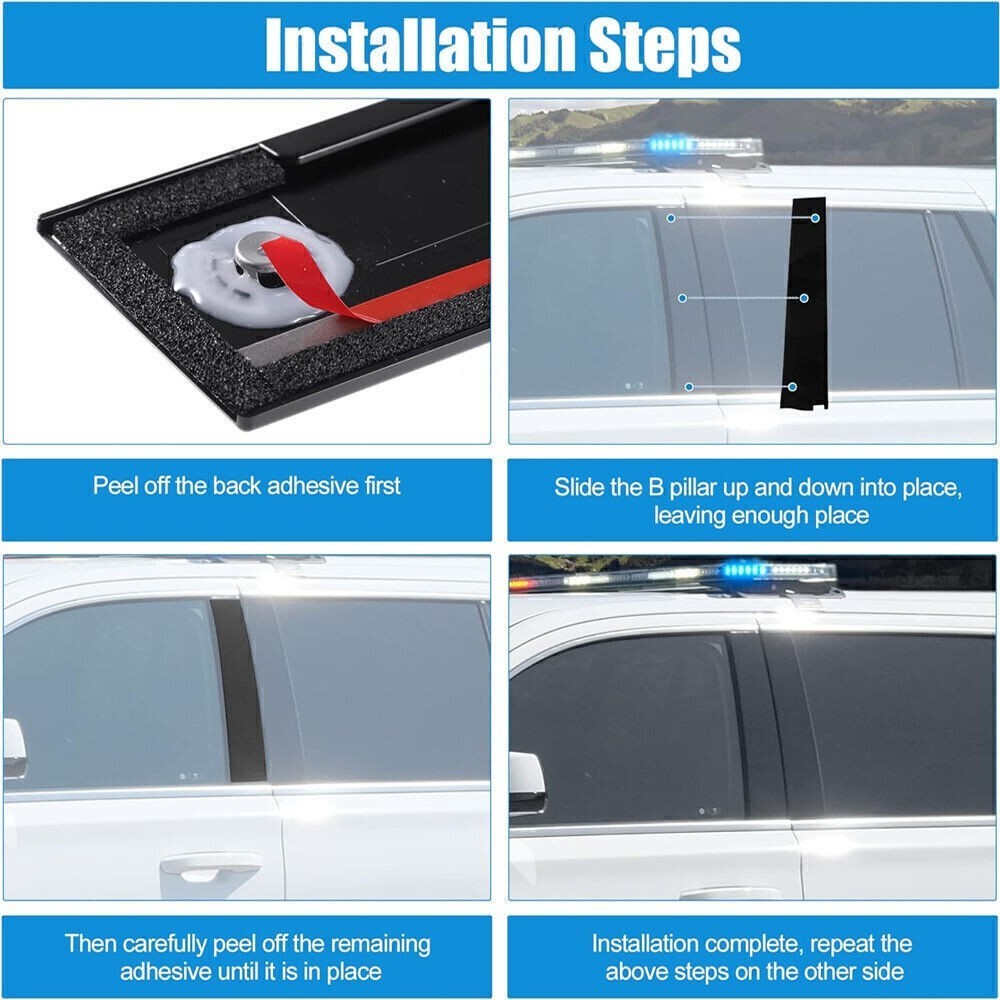 926-241 926-242 B Pillar Door Trim Molding Fit for Cadillac Chevy GMC 2015-2020
