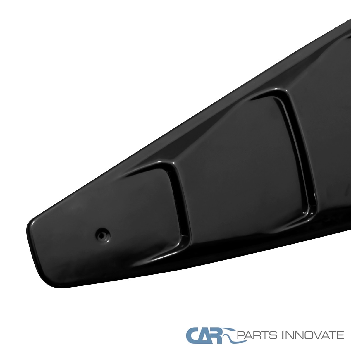 Fits 05-14 Ford Mustang GT Roush Black 1/4 Quarter Window Louvers