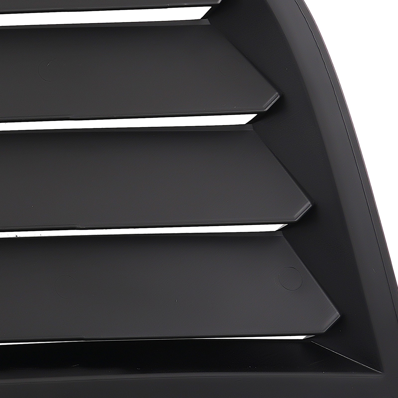 Side Window Louvers for Dodge Challenger 08-22 Black Gloss Finish ABS Plastic