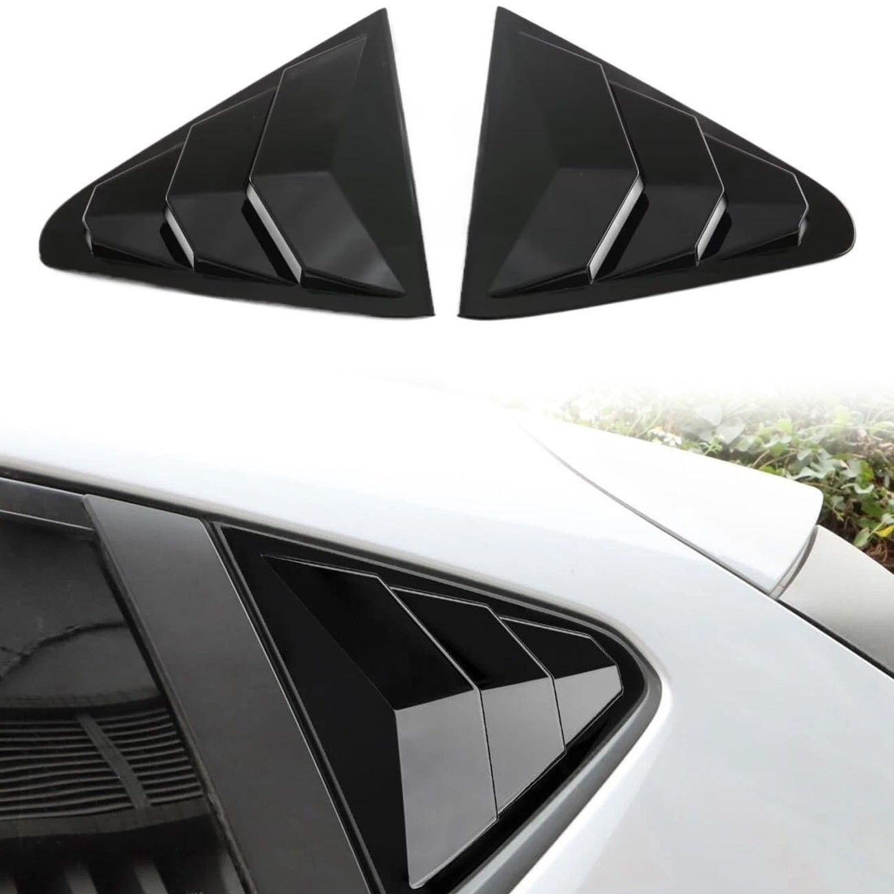 Quarter Rear Side Window Louver Vent Cover For Subaru Crosstrek /Impreza 2024-25