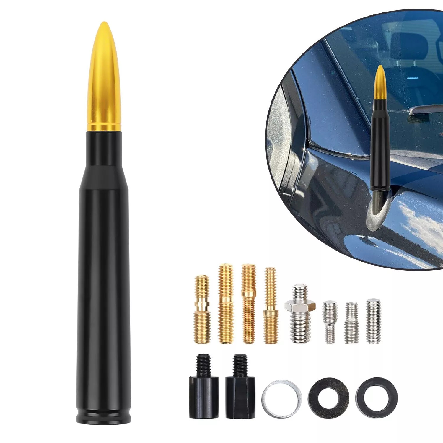 5.3 inch Car Bullet Antenna Mast AM/FM Radio For DODGE RAM 1500 / 2500 / 3500