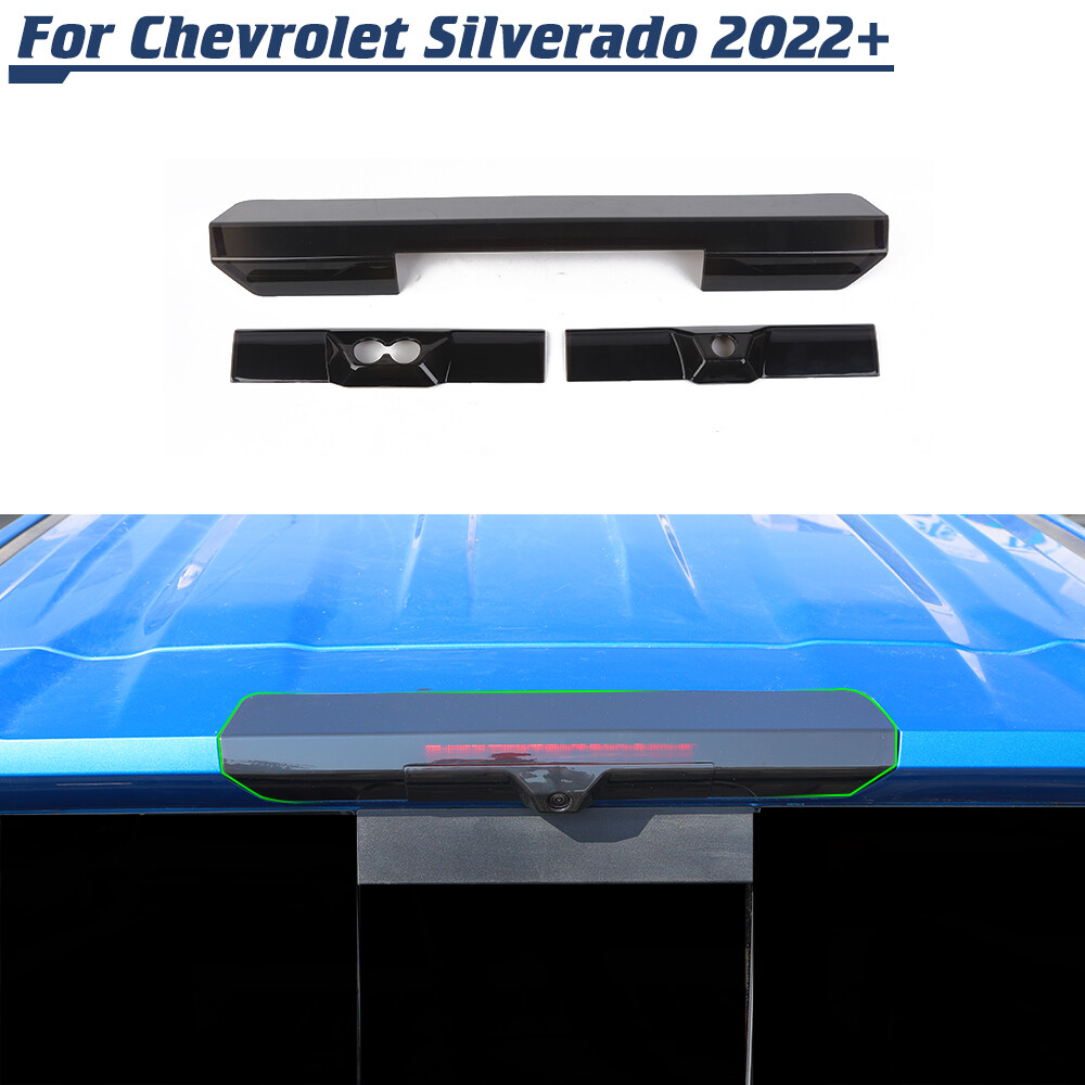 5Pcs Taillight & 3rd Brake Light Lamp Guard Cover Trim For Chevy Silverado 2022+
