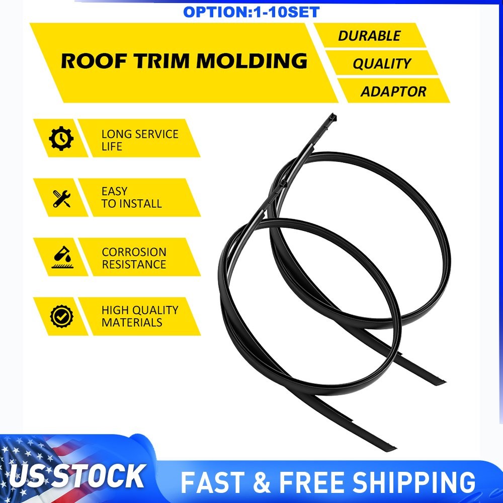 Outside Outer Roof Drip Molding Trim For 2013-18 Nissan Sentra 73853-9AN0A 2-20x