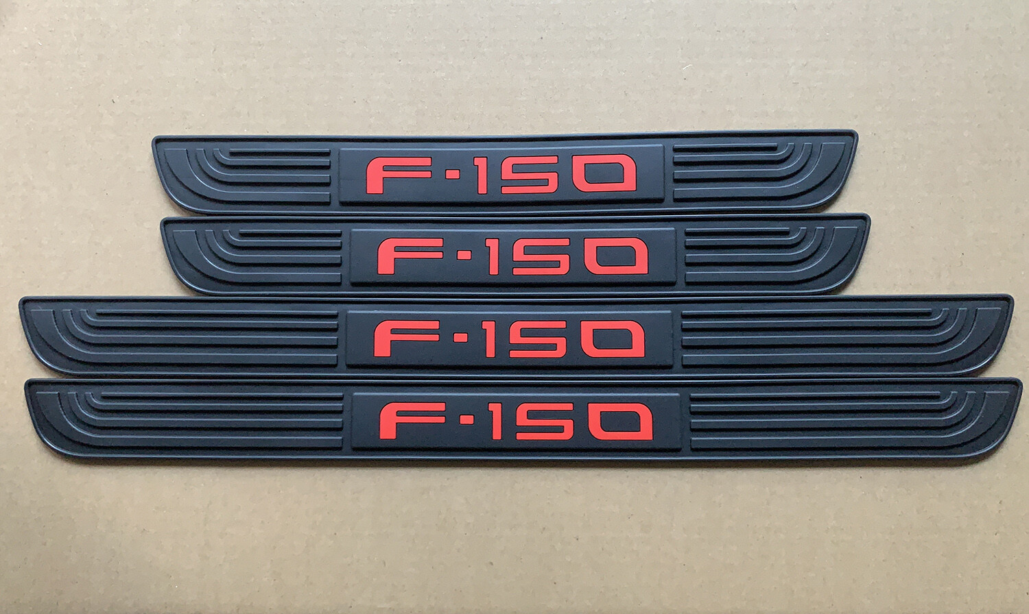For Ford F-150 Accessories Black Door Scuff Sill Cover Panel Step Protector X4