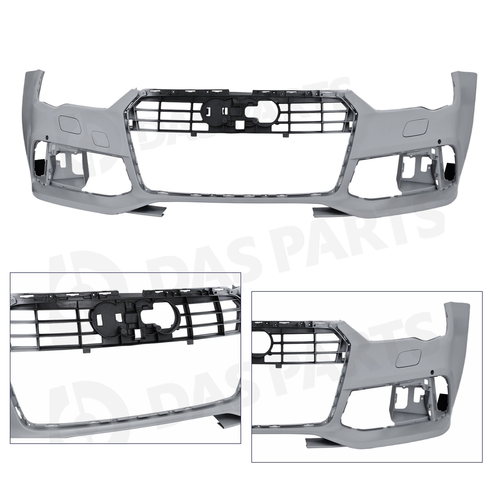 Front Bumper Body Kit Fits 2016-2018 Audi A7 S7 Standard To RS7 Renn Sport Style