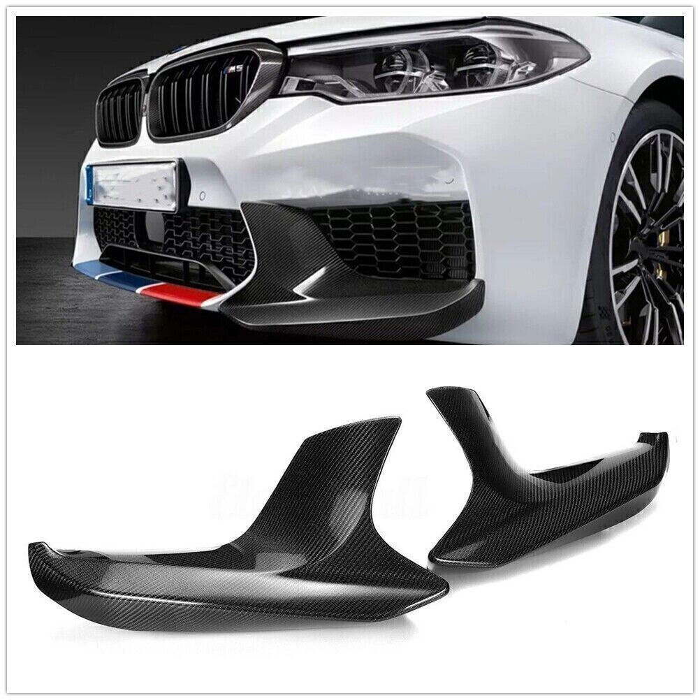 For 2017-20 BMW F90 M5 Dry Carbon Fiber Performance Style Front Bumper Splitters