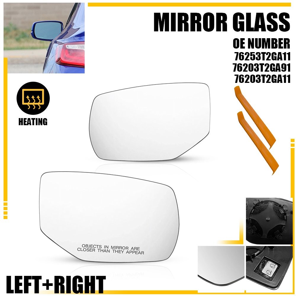 Mirror Glass with Base fits 2013-2017 Honda Accord Heated Left or Right Side