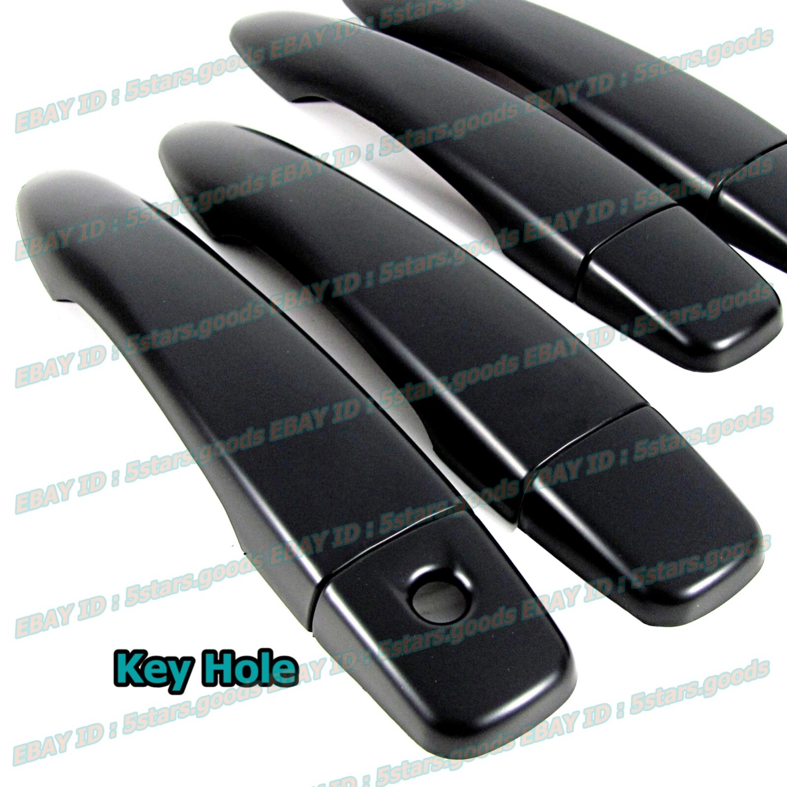 For 2017-2022 Nissan Rogue Sport Side Door Handle 8P Set Matte Black Cover Trim