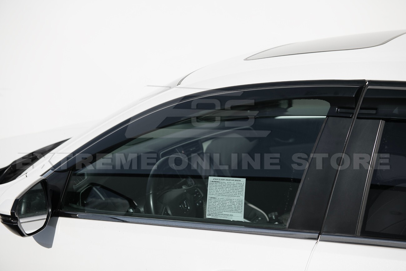 EOS Visors For 19-Up Honda Insight ZE4 JDM MUGEN Side Window Rain Deflectors