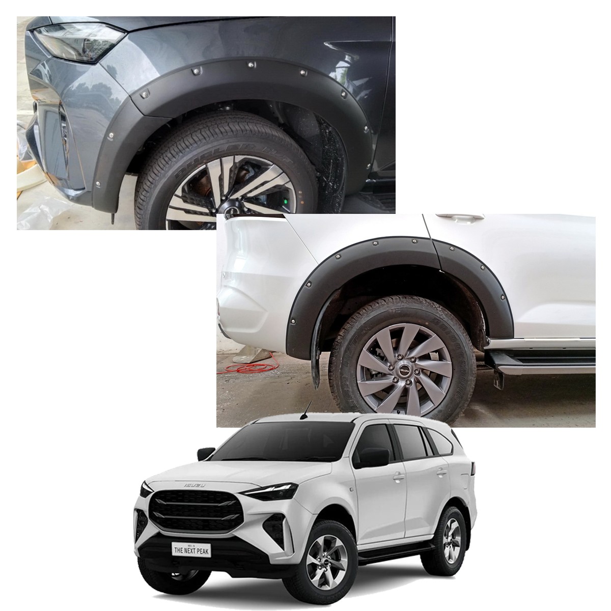 Set Fender Flares Arch Pin V3 For Isuzu Mu-x MuX 4WD 2WD Facelift 2024 – ’25