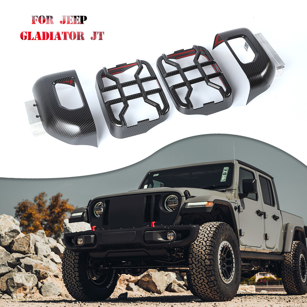 Halogen Taillight Guards Cover Protector Bezel For Jeep Gladiator JT Accessories