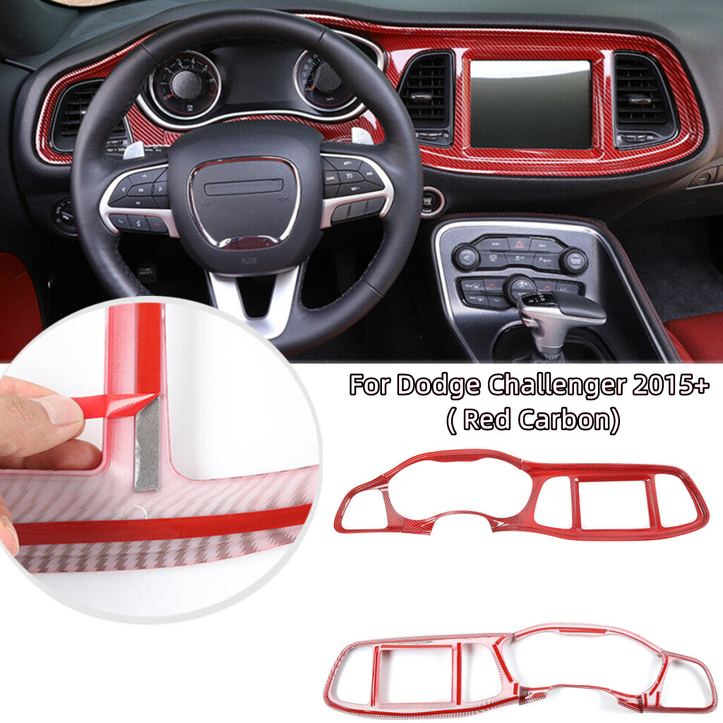 ⭕Central Control Dashboard Panel Trim Cover Accessories For Dodge Challenger 15+