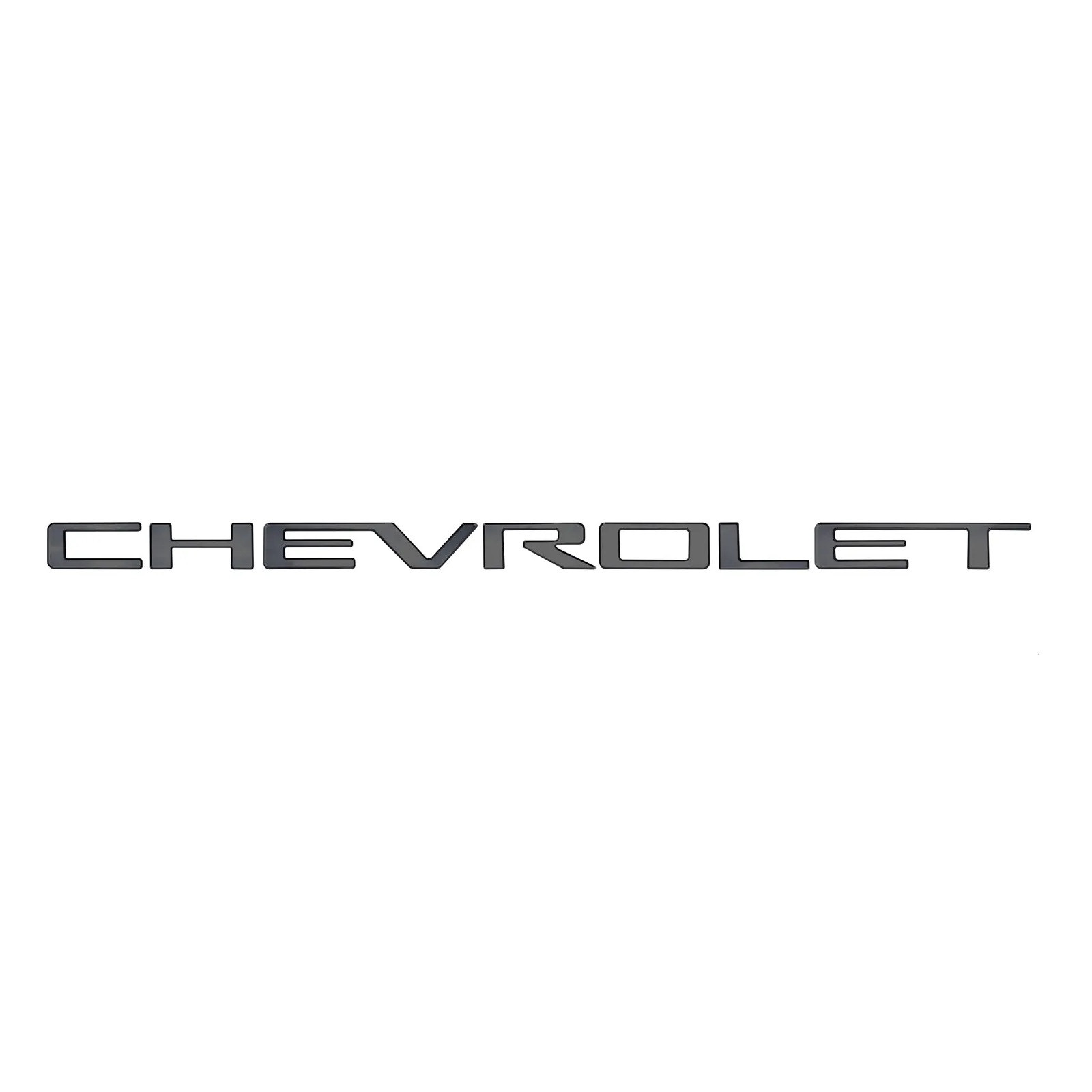Putco Chevrolet Tailgate Lettering Emblem Black Platinum Kit for Silverado 1500