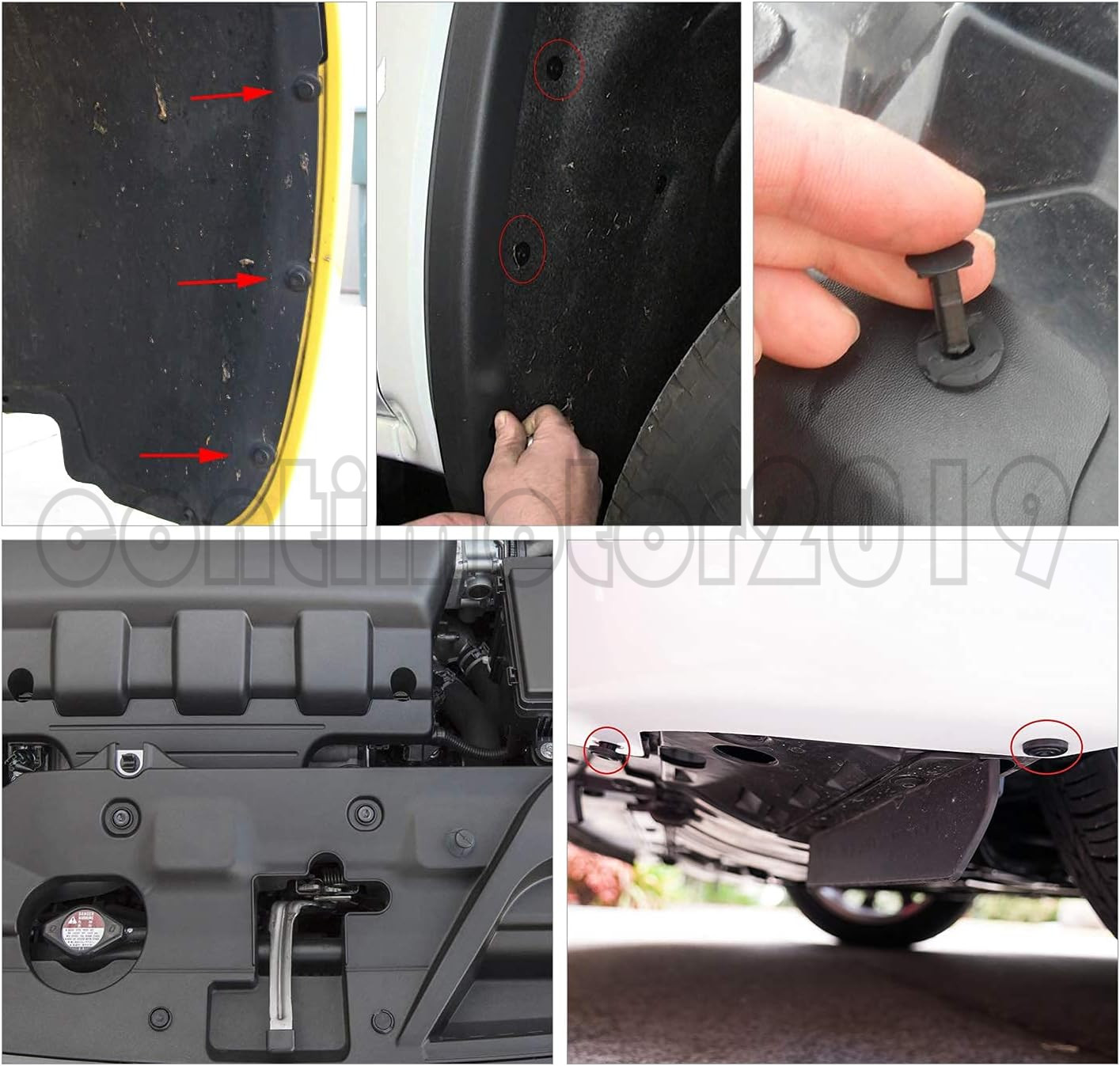 240pcs Auto Car Bumper Retainer Clips Kit Fastener Remover Push Pin Rivet Screw