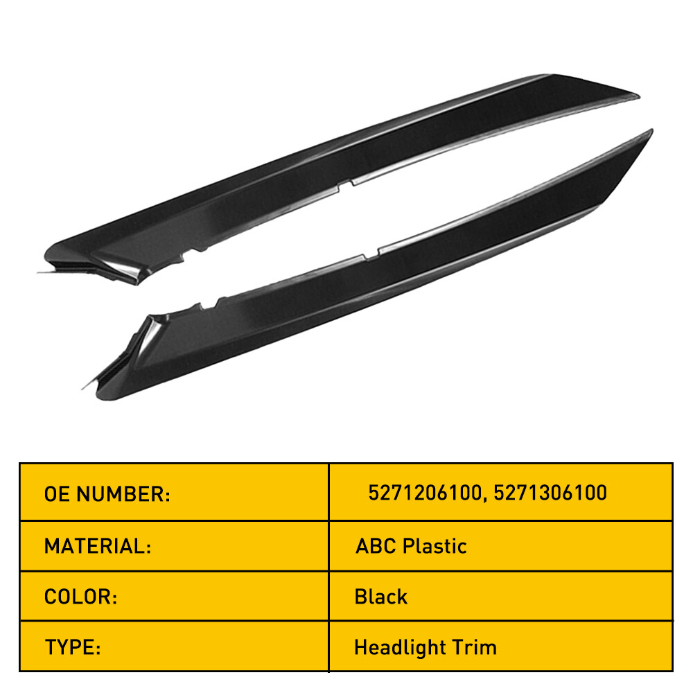 For 2018-2021 Toyota Camry SE XSE Front Bumper Headlight Filler Trim Panel Parts