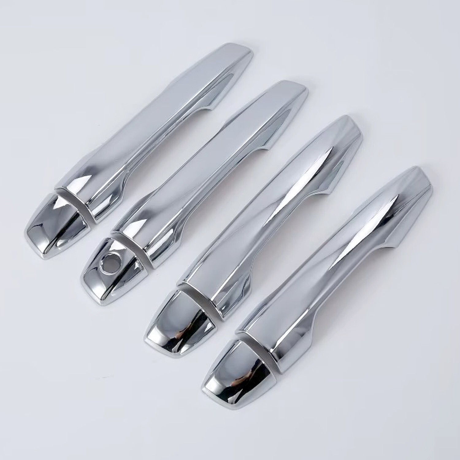 For Mitsubishi Outlander 2022-2023 LHD Chrome Side Door Handle Cover Trim 8pcs