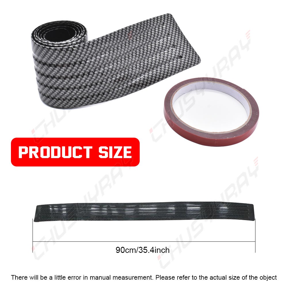 Parts Accessories Carbon Fiber Vinyl Car Door Sill Scuff Plate Sticker Protector