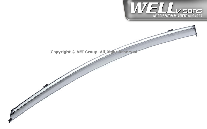 WELLvisors for Cadillac XTS SEDAN 13-19 Deflectors Window Side Visor Chrome