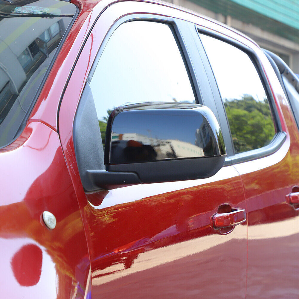 For 2015+ Chevy Colorado/CANYON Top Mirror + Door Handle + Tailgate Covers Black