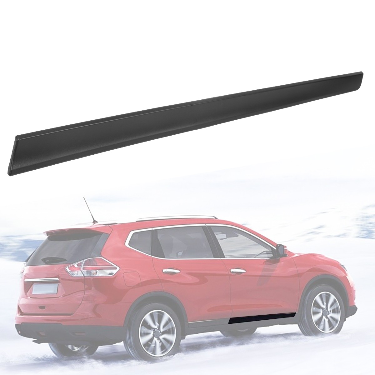 Right Front + Rear Door Trim Lower Molding For Nissan Rogue 2014-2020 RH Panel