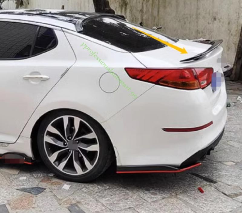 For Kia K5 Optima 2011-2015 Glossy Black Rear Spoiler Tail Trunk Lip Wing Bar 1X
